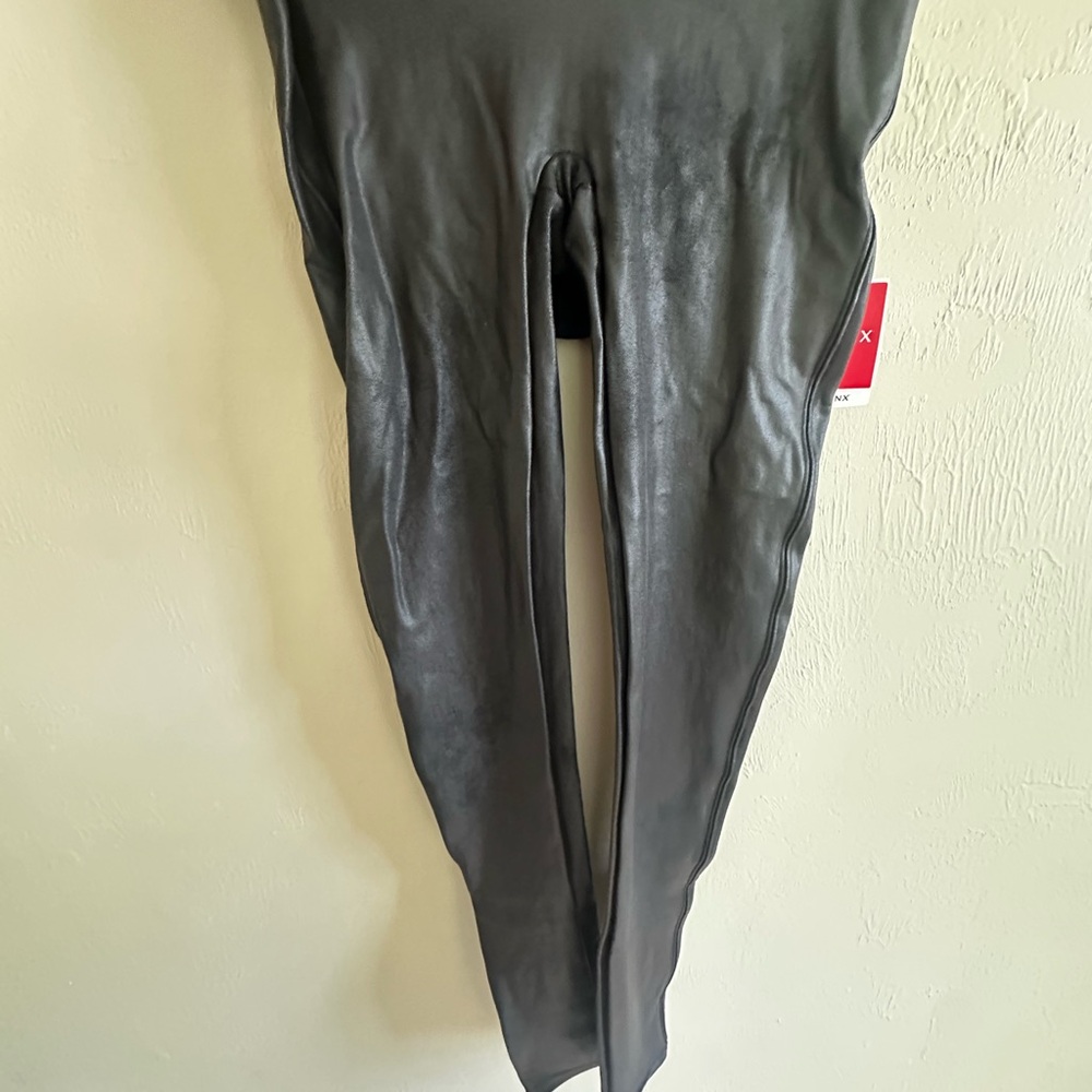 SPANX Shiny Black Leggings